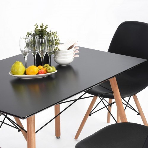 Nordic Simple Home Furniture Set Modern Kitchen Mdf Comedores 4 Sillas Wood Square Dining Table Not With Chairs