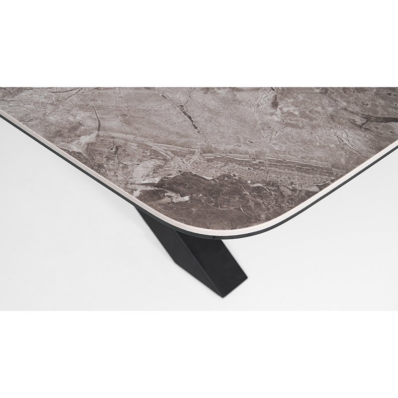 Home4you Coffee HEAVEN Fixed Anti-collision Corner Sintered Stone Table Top Dining Table