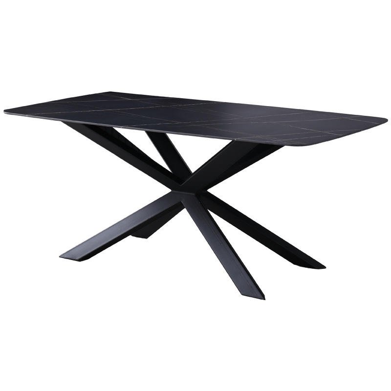Top Quality Dining Furniture Wholesale Wood Dining Table Home Furniture Modern Top Rectangular Shaped Assembled Dining Table