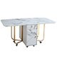 Modern Style Living Room Folding Marble Dining Table Porch Table Wooden Furniture Hall Top Corridor Decoration Table