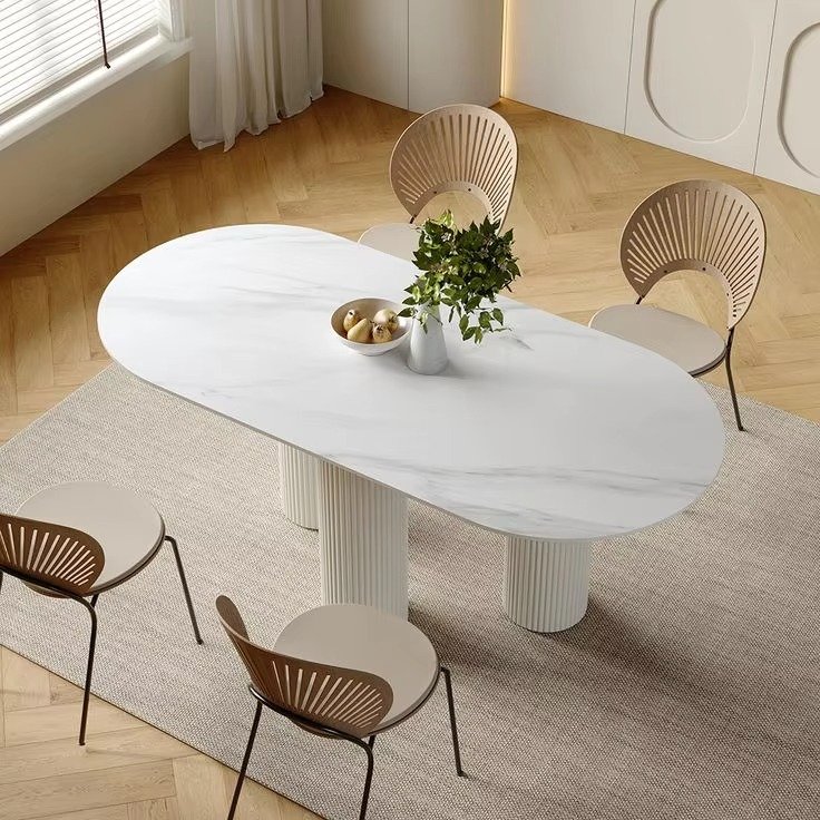 Competitive Price outdoor table Living Furniture Modern Dining Table Accept customization Modern Nordic Dining Table