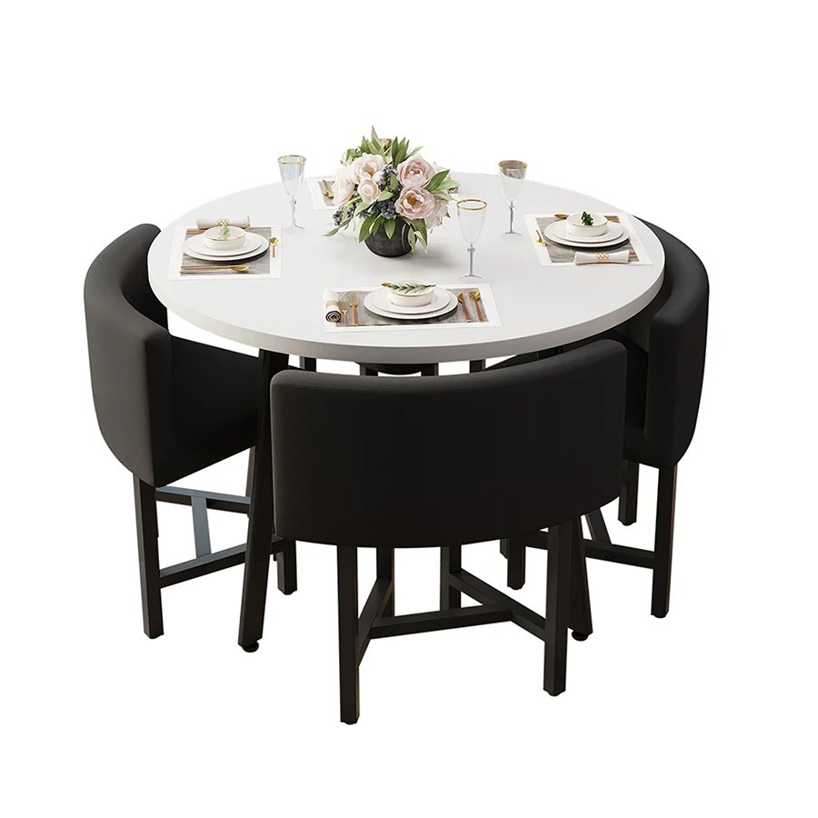 Hot-selling simple high-quality marble wood durable dining table and chair kitchen set