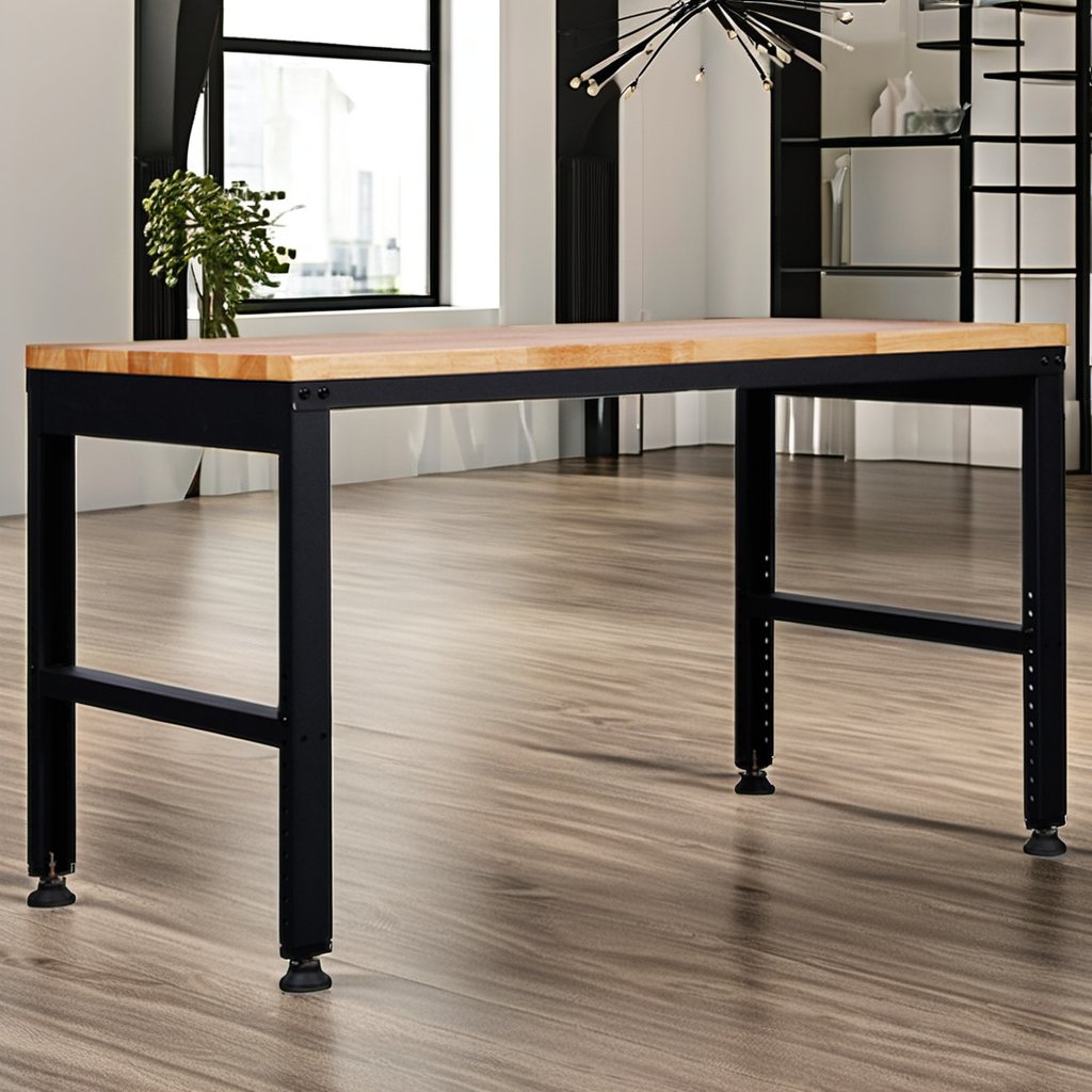Modern Smart Side Table Home & Office Decoration Wooden Top Metal wood dinning table