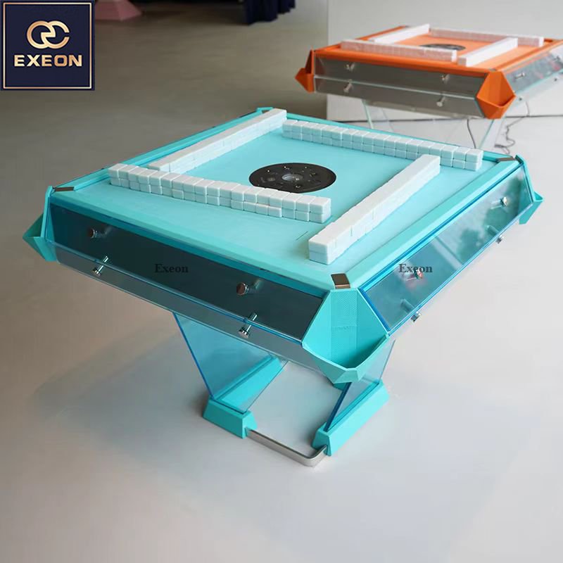 Automatic Luxury Glass Home Entertainment Mahjong Table Modern Luxury Design Electric Chess Table