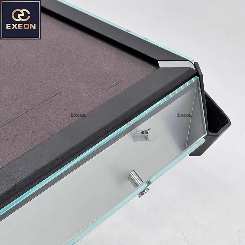 Automatic Luxury Glass Home Entertainment Mahjong Table Modern Luxury Design Electric Chess Table