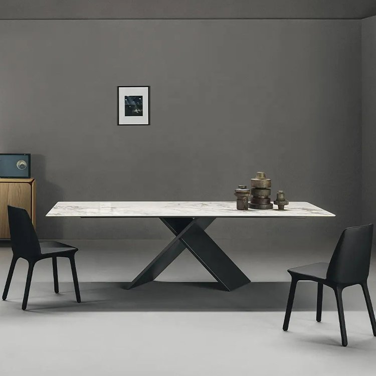 modern designs space saving luxury expanding dining table set
