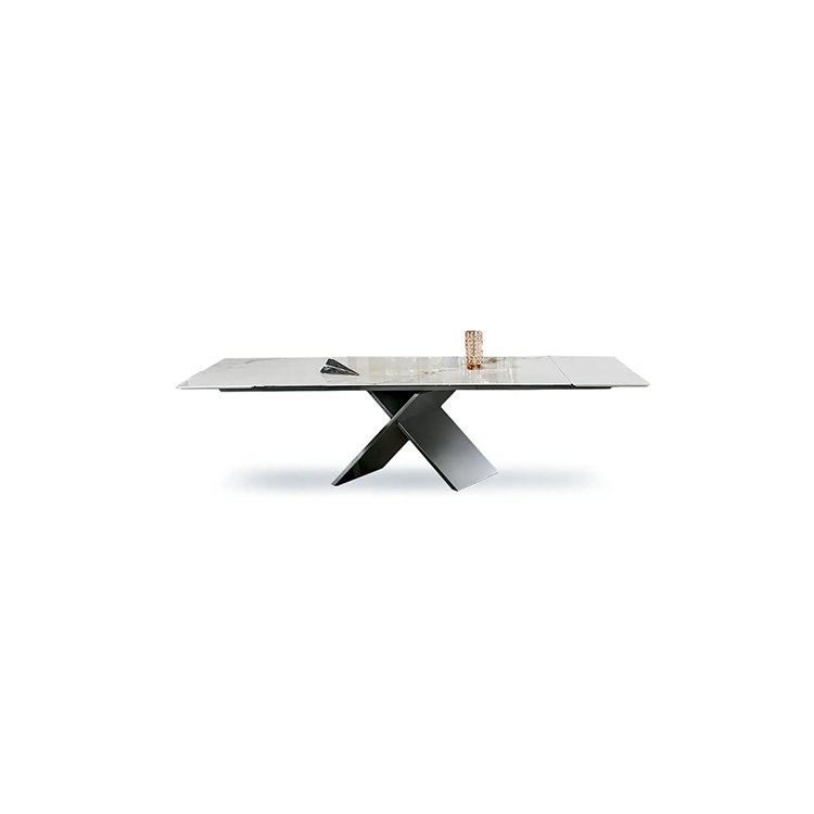modern designs space saving luxury expanding dining table set