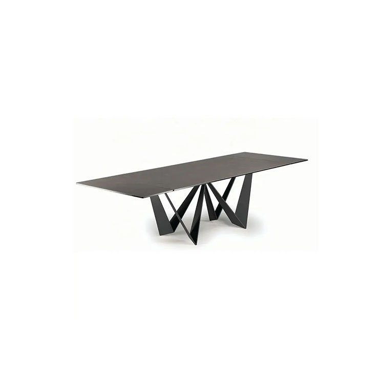 space saving white black ceramic kitchen dining table for 6 with chairs