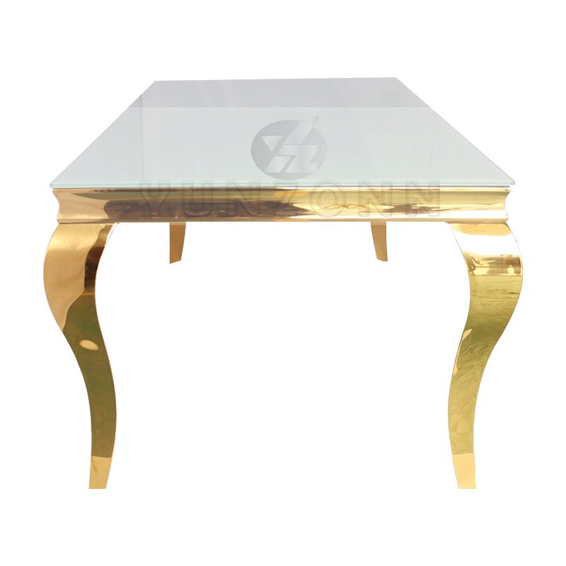 Luxury Modern Rectangle Dining Table with Adjustable Feature Classic Design for Home Apartment Hall Banquet Events