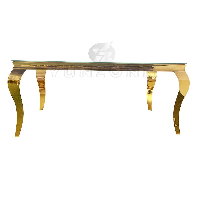 Luxury Modern Rectangle Dining Table with Adjustable Feature Classic Design for Home Apartment Hall Banquet Events