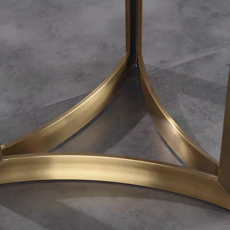 luxury dining room table real marble dinning tables sintered stone top gold stainless steel restaurant dining table and chairs