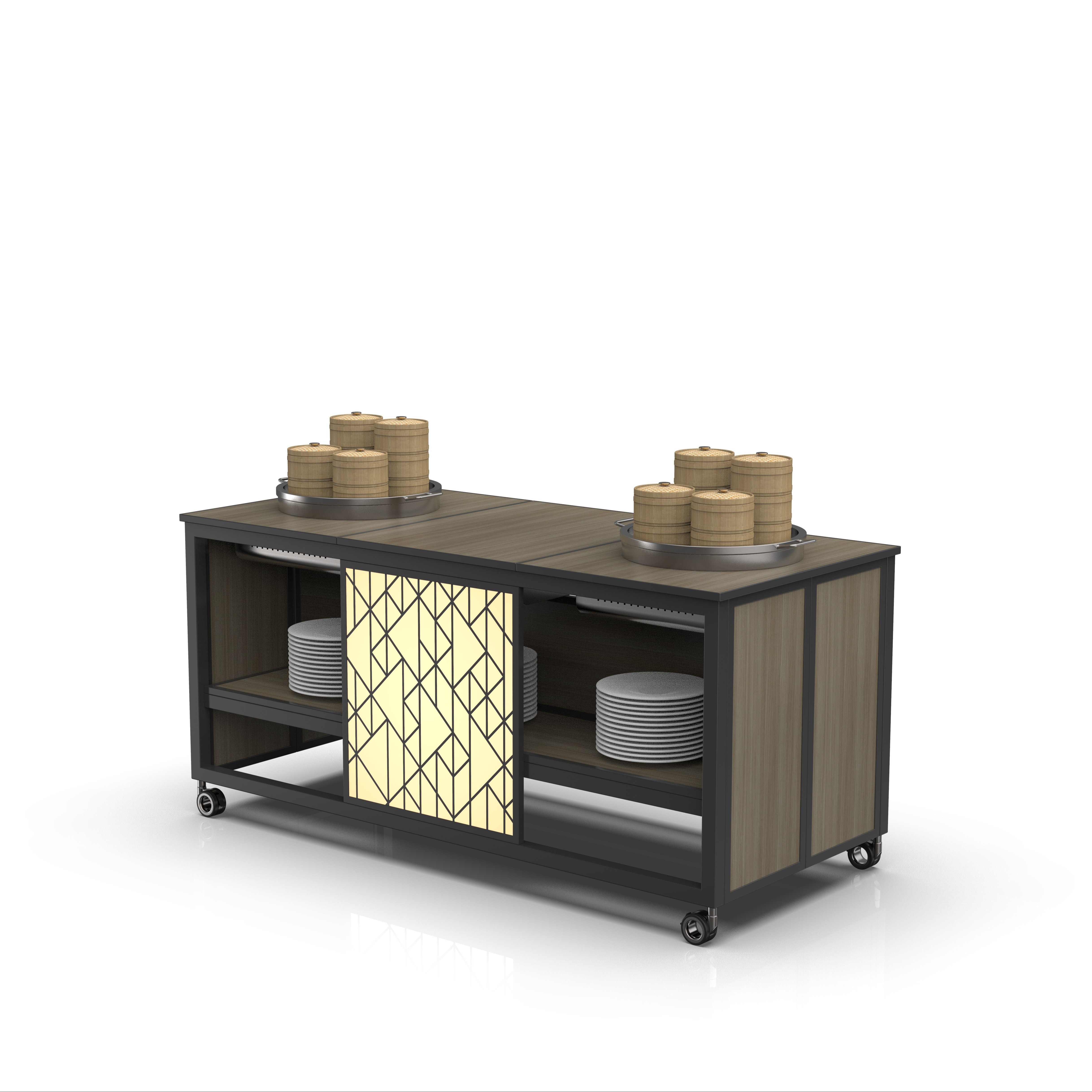 Wholesale Indoor Portable Buffet Table Modern Wedding Dinner Table