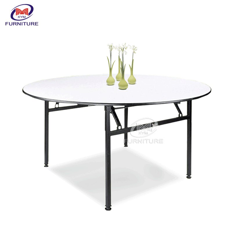Factory Cheap wholesale Movable Folding Banquet Table With Wheels