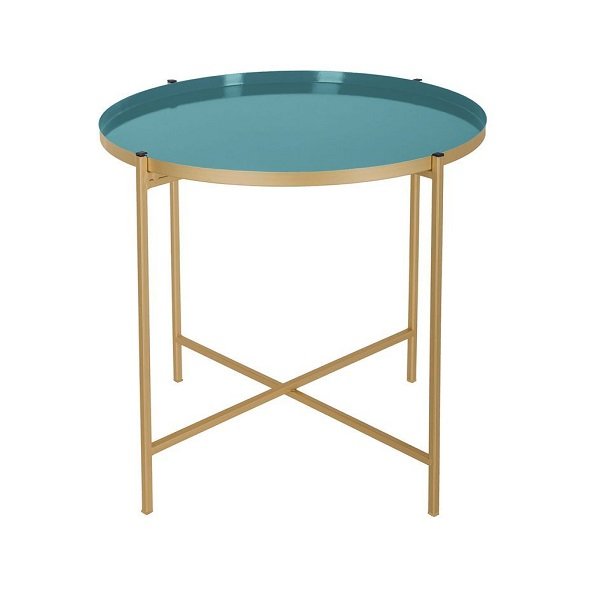 Wholesale Prices Metal Gold Color Side Table Set With Different Sizes Prime Quality Living Room Side Table