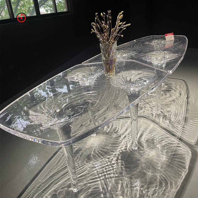 TT factory wholesale modern wedding hotel outdoor decoration acrylic clear table for event