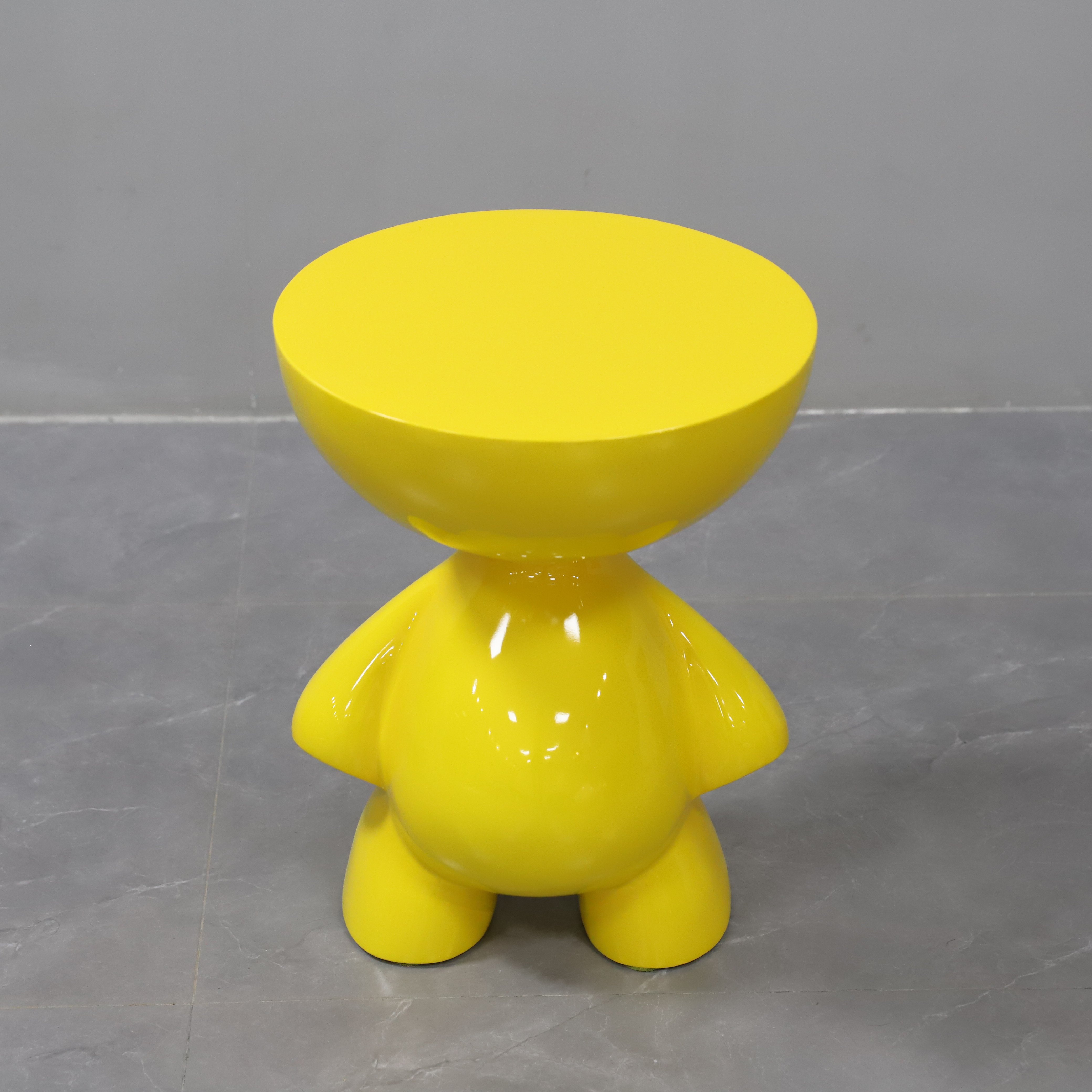 Yellow Kids Stool Chair Fiberglass Shape child Rocaking Small Single Chair