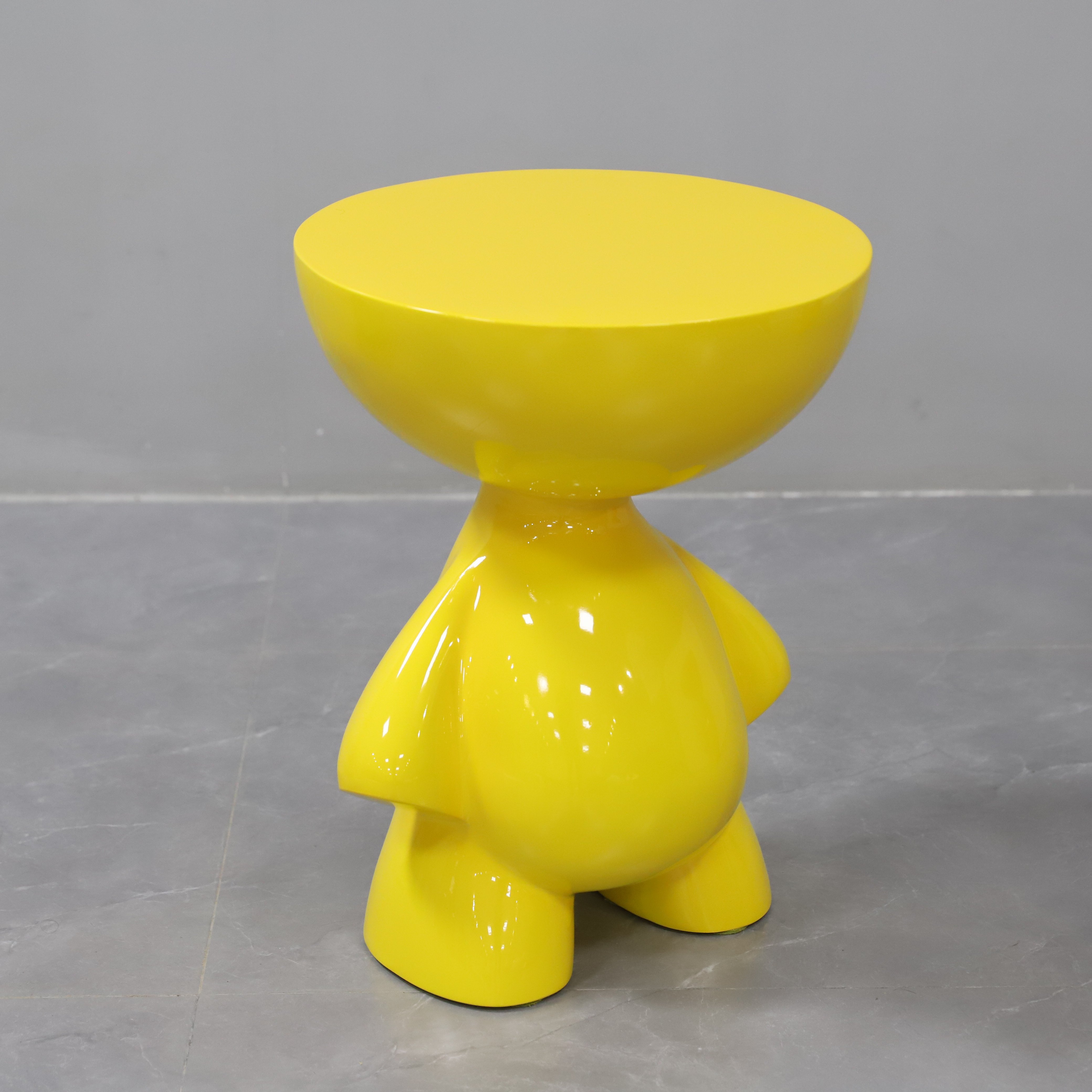 Yellow Kids Stool Chair Fiberglass Shape child Rocaking Small Single Chair