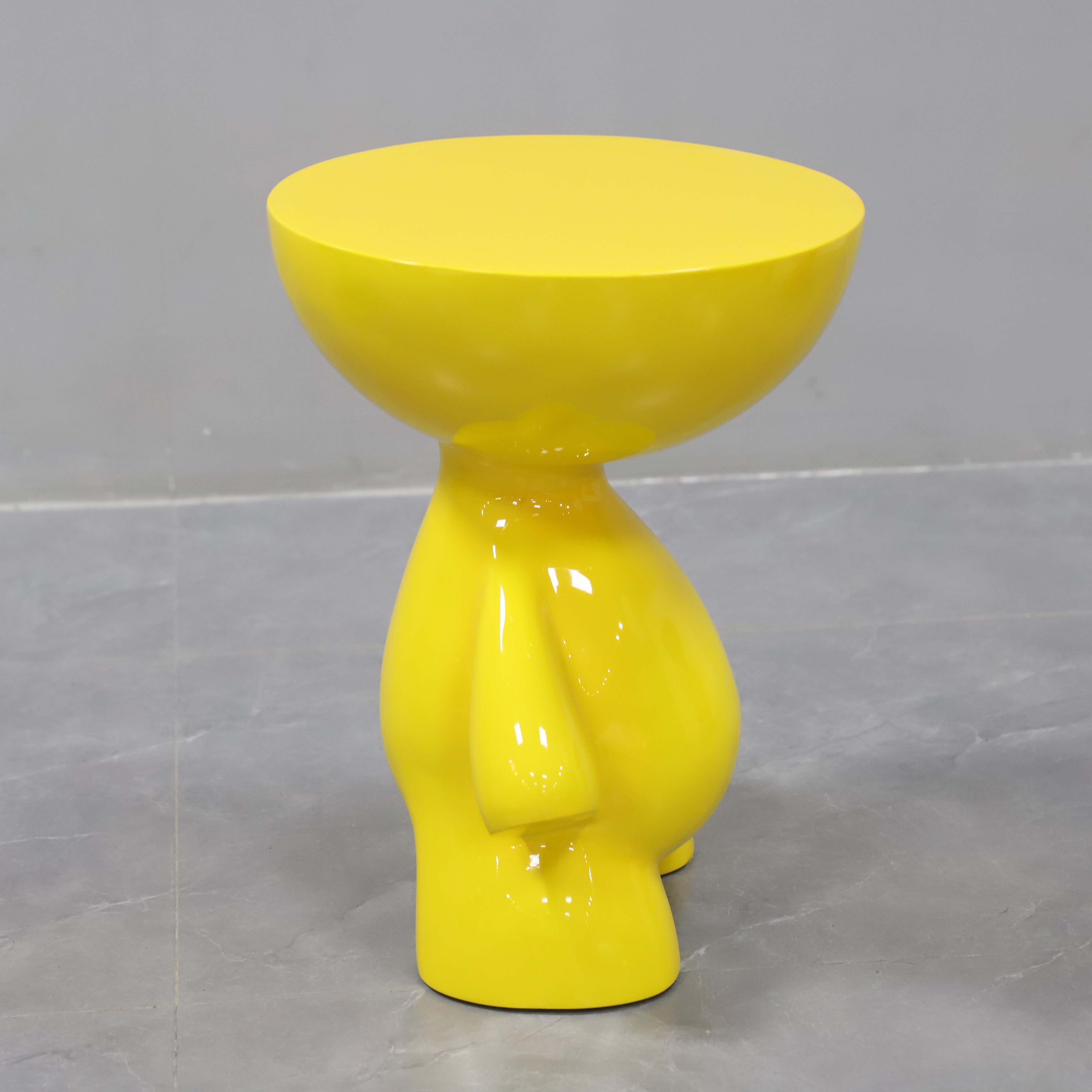Yellow Kids Stool Chair Fiberglass Shape child Rocaking Small Single Chair
