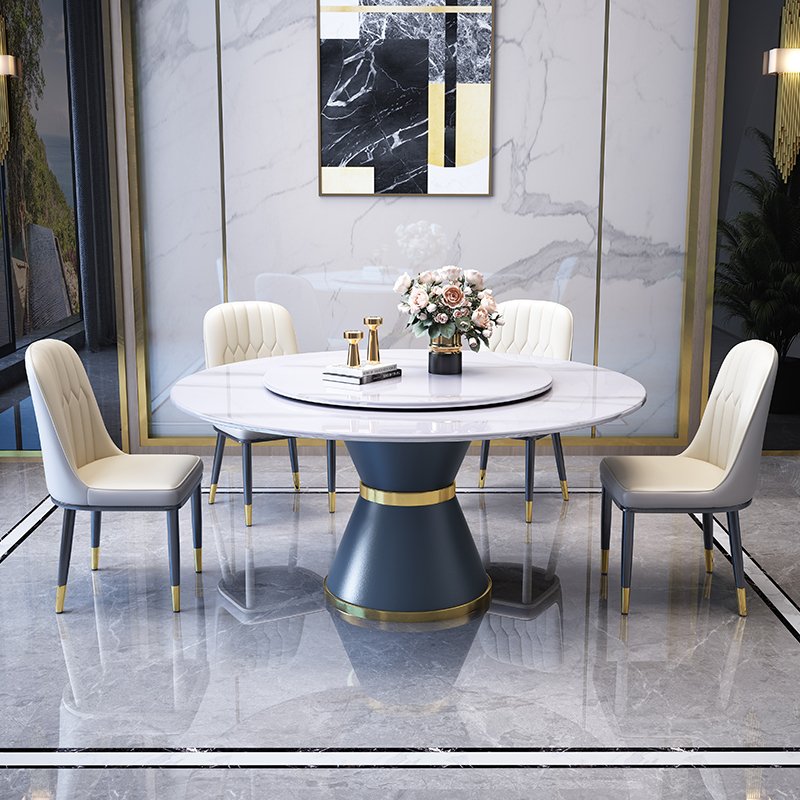 hotel Modern luxury furniture Dining table and chairs 4-8 dining chairs Modern marble dining room furniture table sets