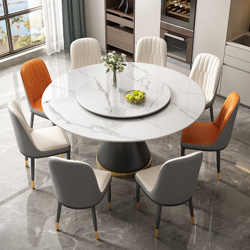 hotel Modern luxury furniture Dining table and chairs 4-8 dining chairs Modern marble dining room furniture table sets