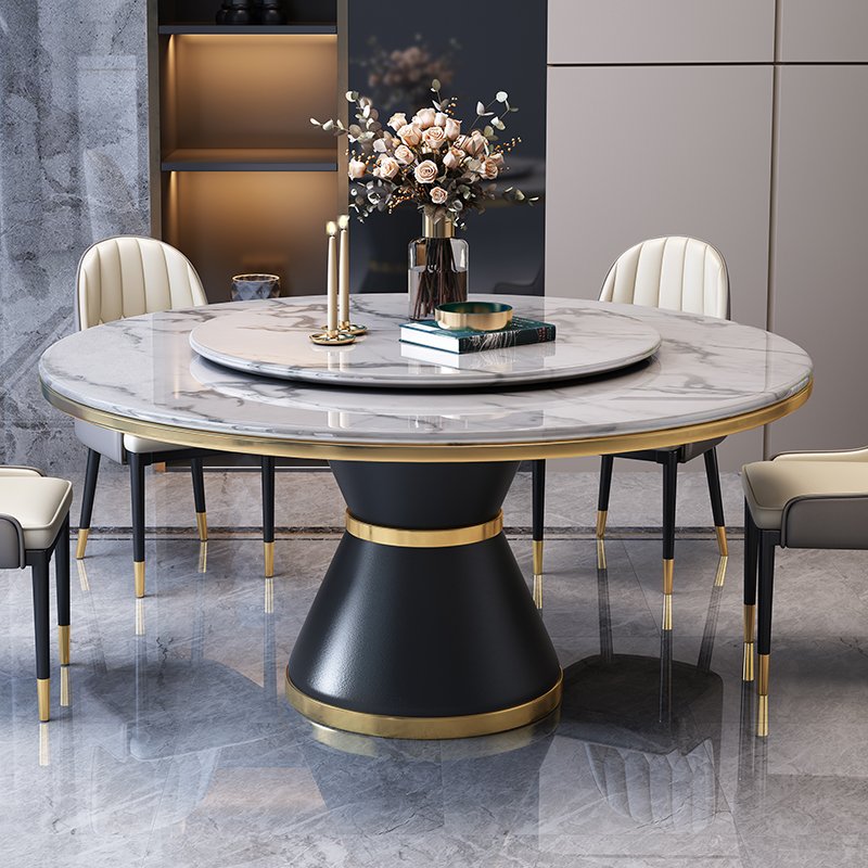 hotel Modern luxury furniture Dining table and chairs 4-8 dining chairs Modern marble dining room furniture table sets