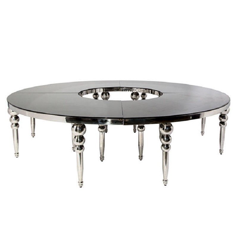 Made In Foshan Hotel Event Furniture Dining Table Sets Luxury Decor Wedding Table