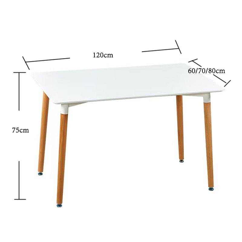 Wooden Rectangular Table Nordic Modern Dining Table Negotiating Table for Living Room Office Apartment Use