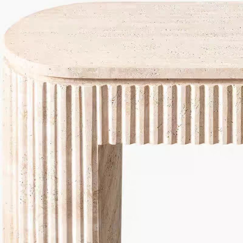 Travertine console Table For Dining living And Hallway Design travertine Stone