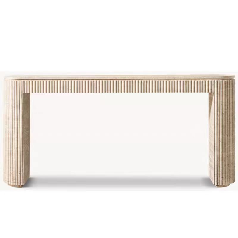 Travertine console Table For Dining living And Hallway Design travertine Stone