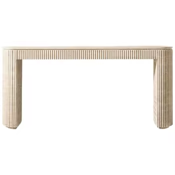 Travertine console Table For Dining living And Hallway Design travertine Stone