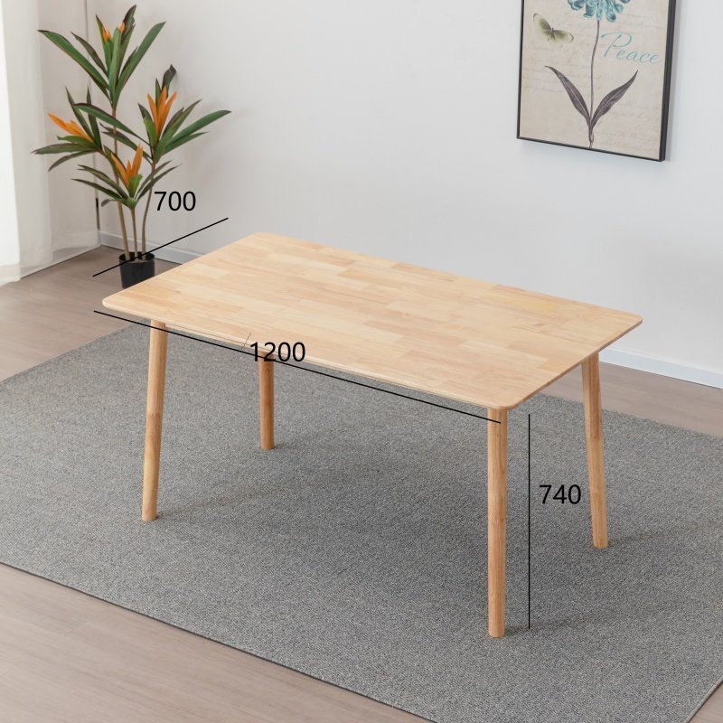 Natural modern dining table set wood sale dining table high quality nordic rectangle chaise table manger