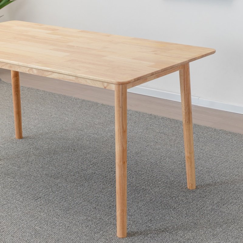 Natural modern dining table set wood sale dining table high quality nordic rectangle chaise table manger