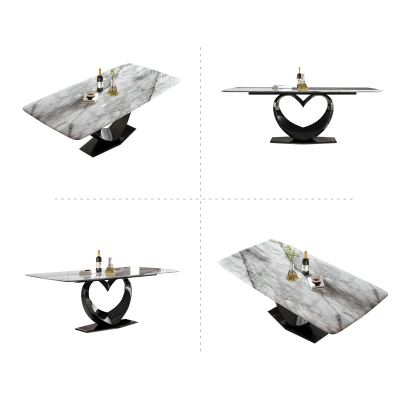 Foshan Factory Price Dining Table Marble Top Set For 4 6 8 Seats Full Luxury Dining Tables And Chair Modern Design