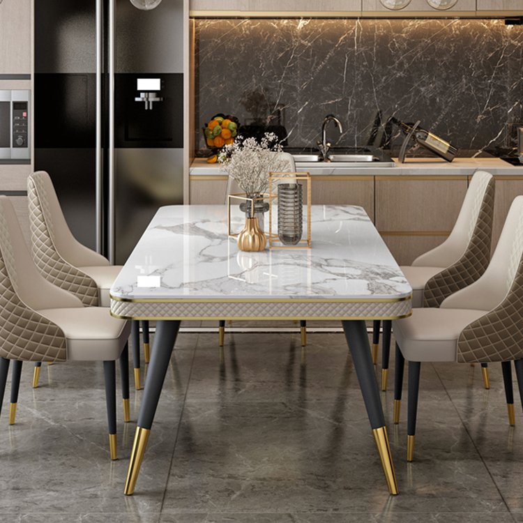 new arrival modern dining room furniture marble dining table set antique luxury home furniture
