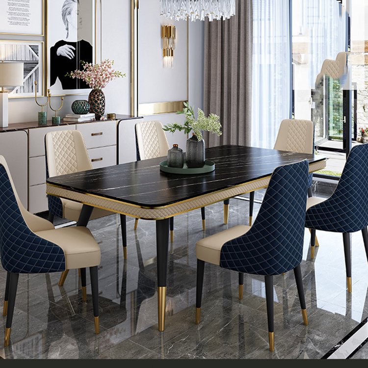 new arrival modern dining room furniture marble dining table set antique luxury home furniture