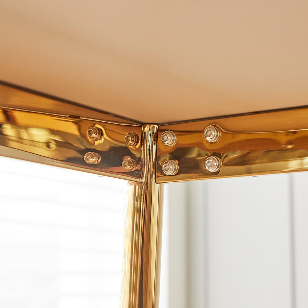 Direct Wholesale Great Standard Golden And Sliver Indoor Dining Room Table And Chairs