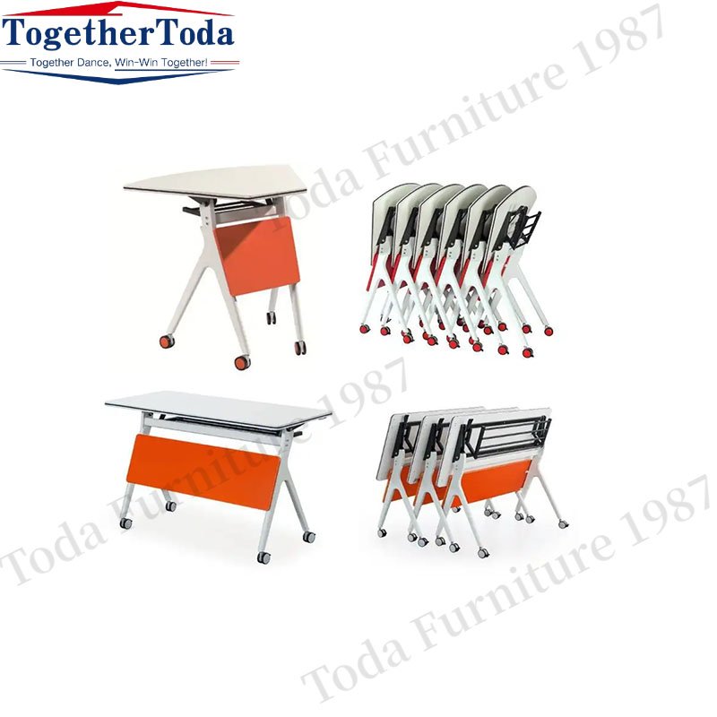 Hot Sale Living Room Classroom Study Training Office Table for Office Furniture Metal Modern Foldable Table School Furniture