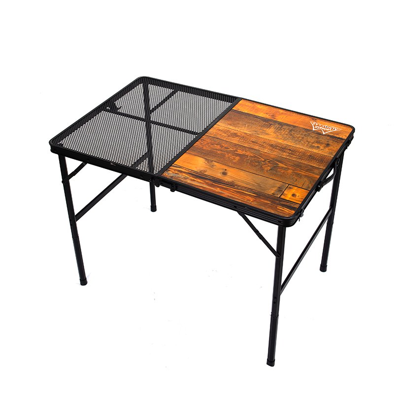 Outdoor Metal Folding Camping Table, Portable, Light Weight, Camping Barbecue Table Home Furniture Dining Table Classic Modern