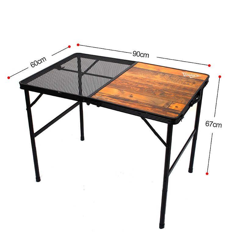 Outdoor Metal Folding Camping Table, Portable, Light Weight, Camping Barbecue Table Home Furniture Dining Table Classic Modern