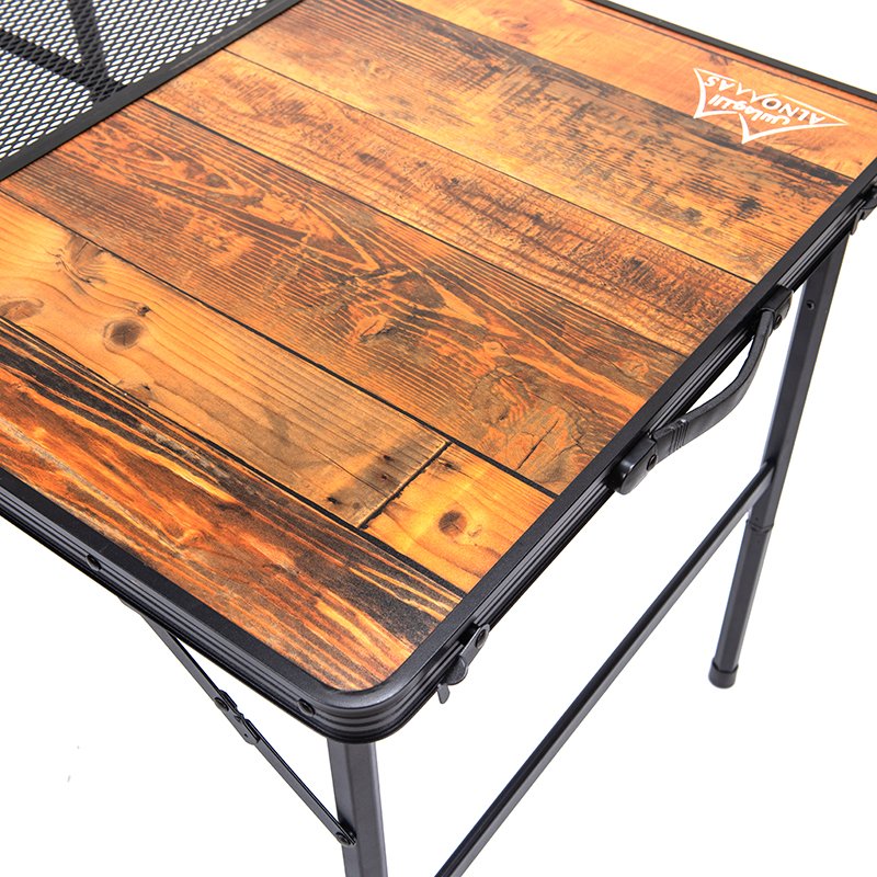 Outdoor Metal Folding Camping Table, Portable, Light Weight, Camping Barbecue Table Home Furniture Dining Table Classic Modern