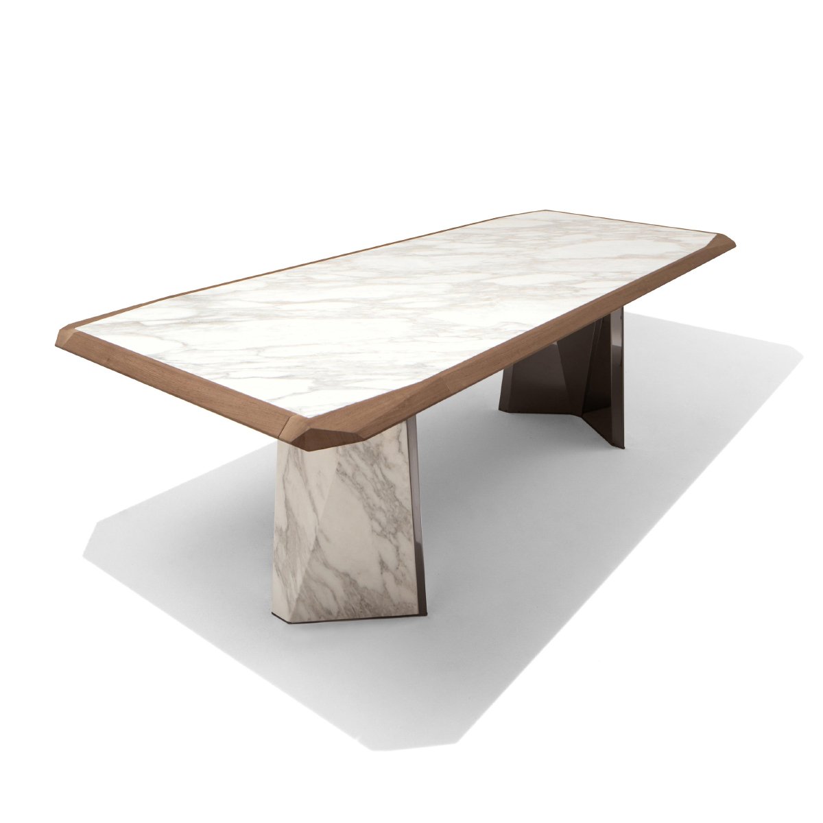 Modern Wood Top Marble Rectangle Tables 8-10 Seater Chairs Set Luxury Room Solid Wooden Dining Table
