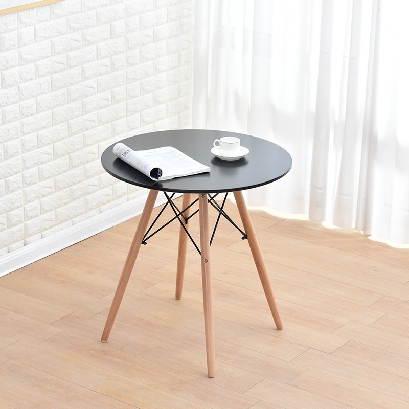 Modern Home Kitchen Round Dining Tables Wooden Top Living Room Coffee Tables Dining Room 4 Chairs Sets Dining Tables