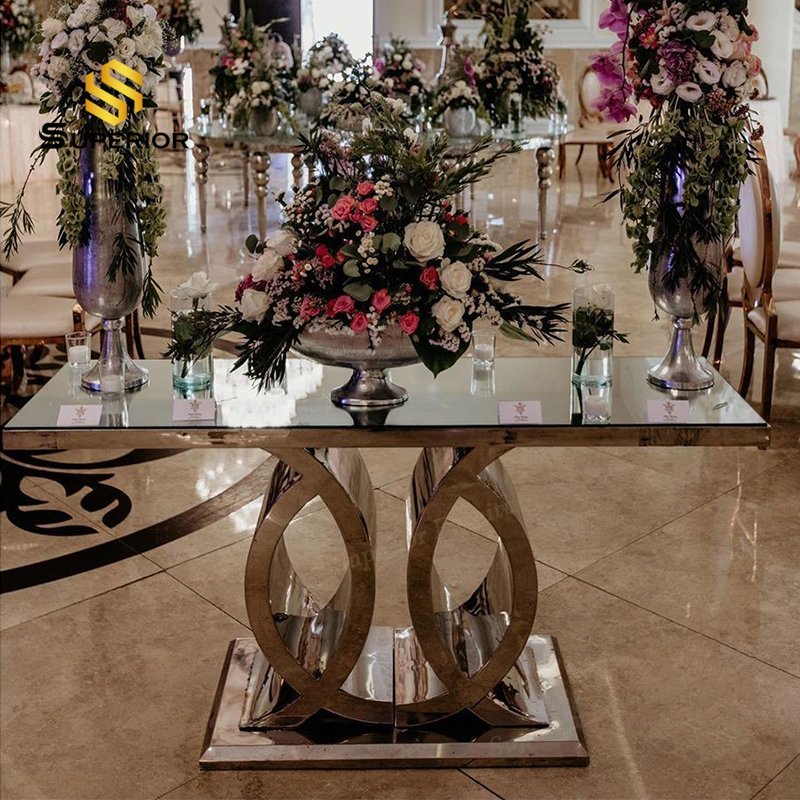 glass tables for wedding and party mesas para eventos tables and chairs for party rental