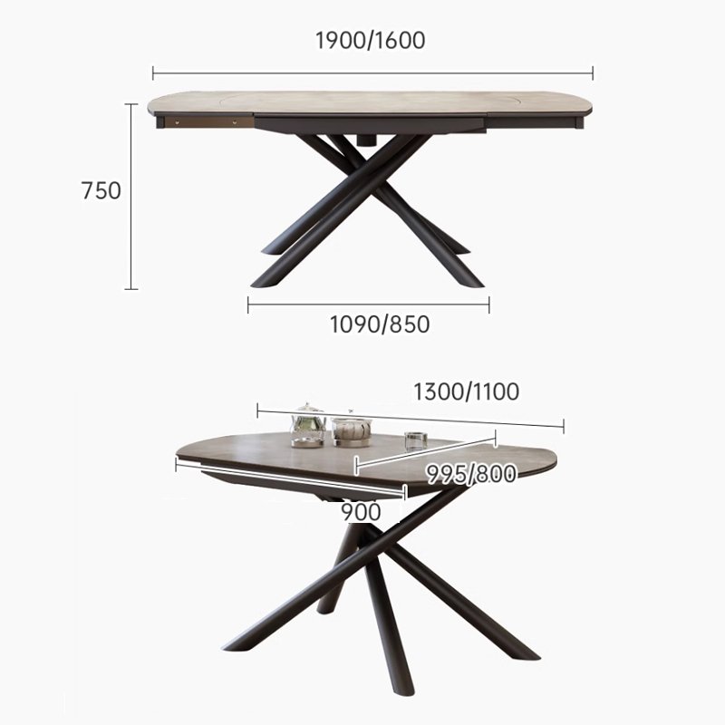 Extendable Foshan Factory Dining Table Set 6 Seats Oka Garden 6 Chairs Dining Table Set Luxury Furniture recycled pine