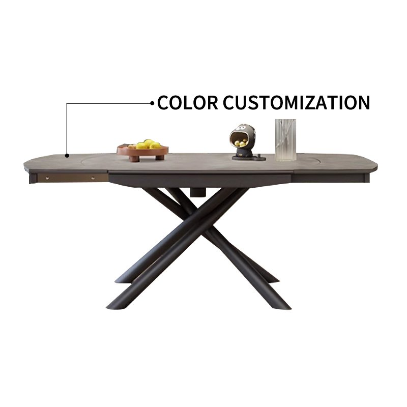 Extendable Foshan Factory Dining Table Set 6 Seats Oka Garden 6 Chairs Dining Table Set Luxury Furniture recycled pine