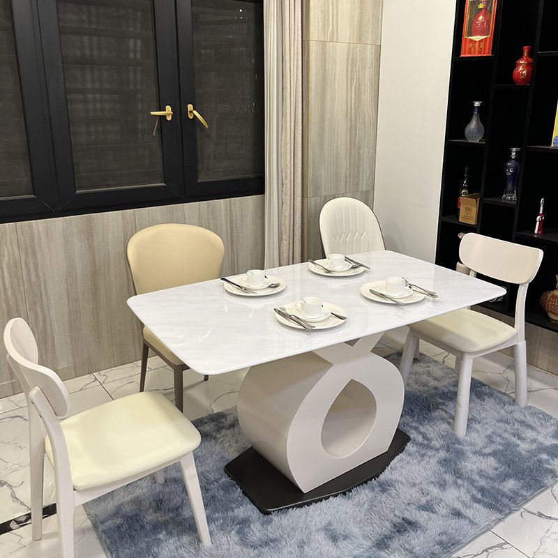 dinning modern natural marble stainless steel tea table design kitchen luxury marble dining table