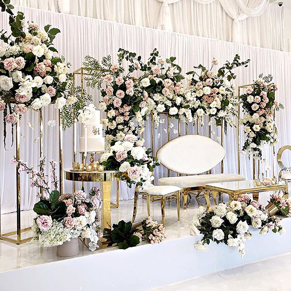 New Round Decorations Table Marriage Wedding And Event Gold Cake Table