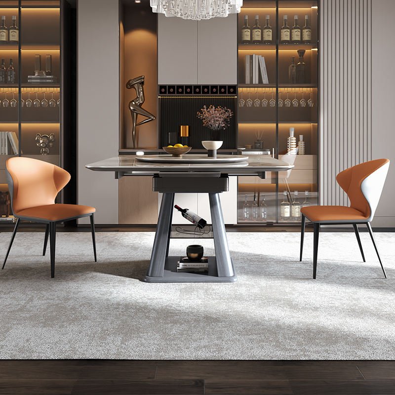 High quality Italian style home small apartment nordic dining table multifunctional Dining Table Sintered Stone For Dining
