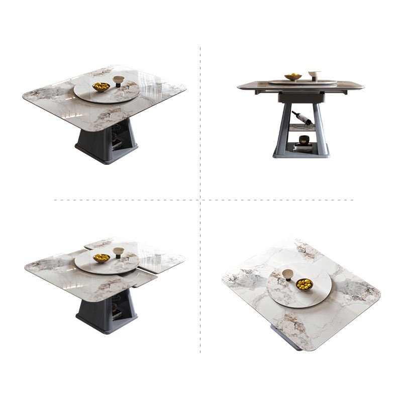 High quality Italian style home small apartment nordic dining table multifunctional Dining Table Sintered Stone For Dining