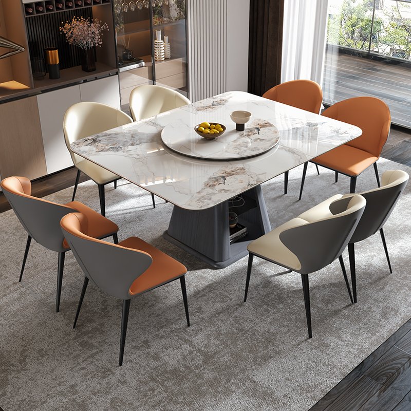 High quality Italian style home small apartment nordic dining table multifunctional Dining Table Sintered Stone For Dining